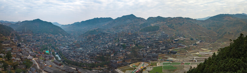 Xijiang Miao Village, a Miao ethnic village in Guizhou Province, China