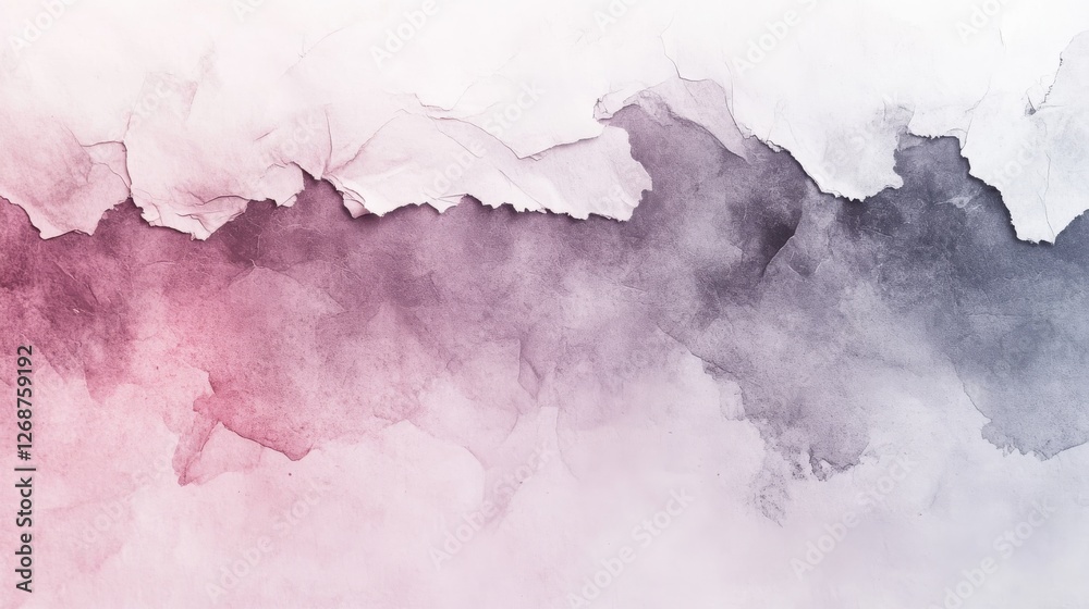 Fototapete gradient effect of minimalist pencil strokes with torn edges, showcasing a blend of soft colors and 