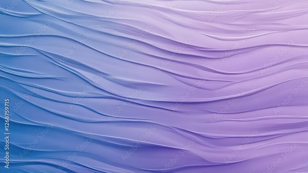 Poster minimalist pencil strokes create a soothing gradient background with gentle waves in soft purple and