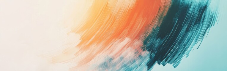 Gradient of elegant pencil strokes creating a serene and vibrant abstract background filled with warm and cool tones