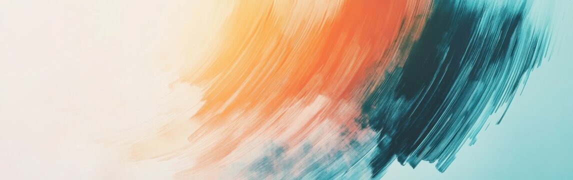 Gradient of elegant pencil strokes creating a serene and vibrant abstract background filled with warm and cool tones