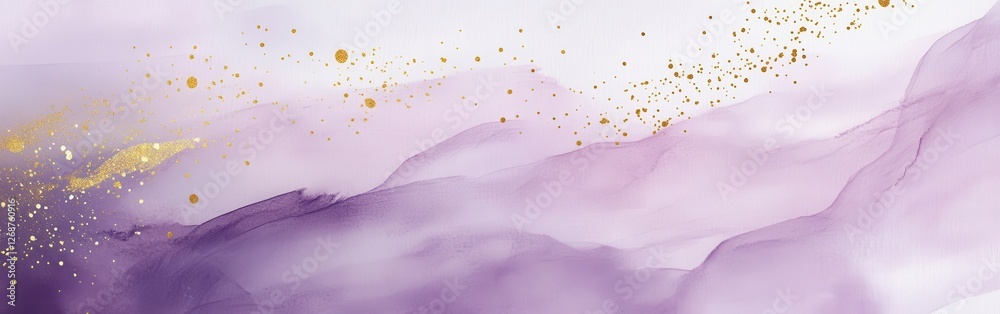 Poster elegant background features muted pencil strokes complemented by gold accents highlighting a serene 