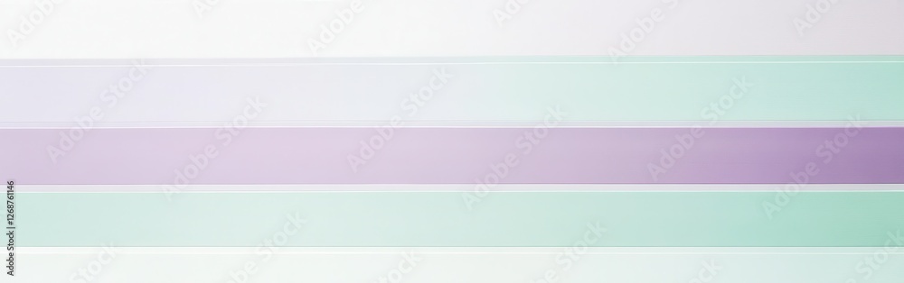 Leinwandbilder elegant lavender and mint horizontal stripes create a calming atmosphere in a minimalist setting