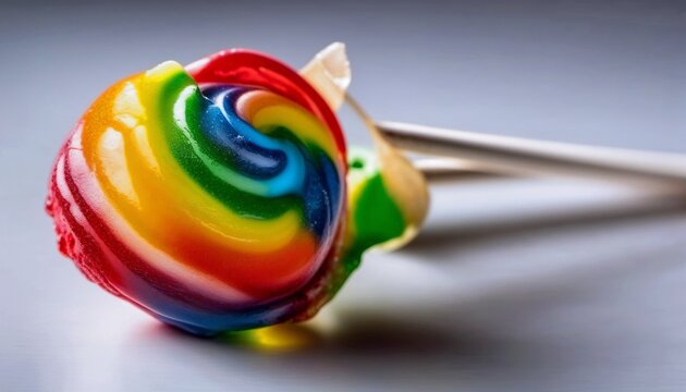 colorful lollipop on a black background - Powered by Adobe