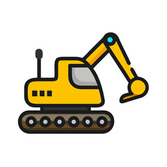 Naklejka premium excavator