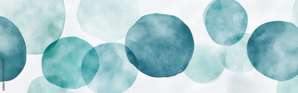 Poster abstract dotted design combining muted lavender and soft green hues for a serene artistic effect