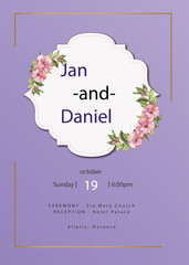 Beautiful wedding invitation cards