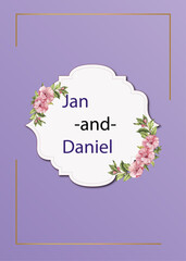 Beautiful wedding invitation cards