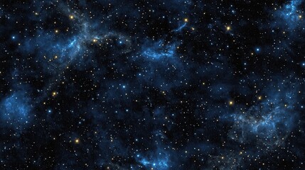 Fototapeta premium Cosmic texture featuring deep blues and shimmering stars in a vast expanse of space during the night