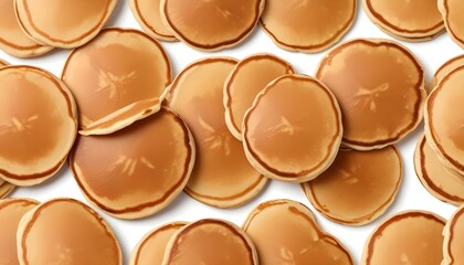 Fototapeta premium pancakes isolated on a white background