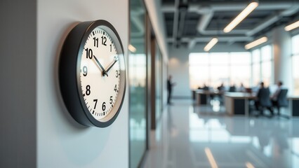 Daylight savings reminder, Time zone clocks in office