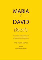 Beautiful wedding invitation card