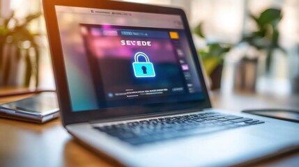 locked digital padlock     