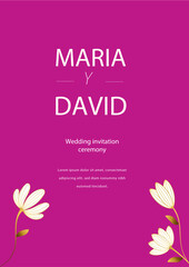 Beautiful wedding invitation cards