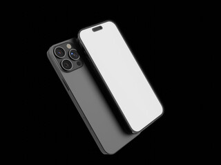 3D rendered smartphone for mockup