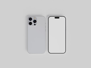 3D rendered smartphone for mockup