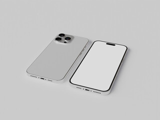 3D rendered smartphone for mockup