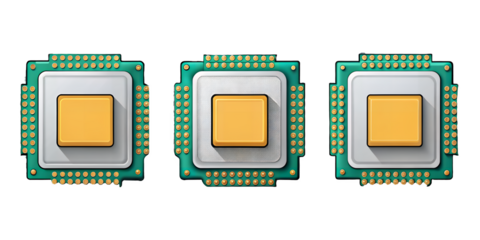 Modern CPU Processor with Futuristic Circuit Board Design.High-Tech Microchip – Close-Up of a Powerful CPU Processor.AI generated