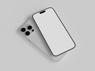 3D rendered smartphone for mockup