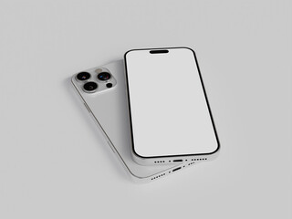 3D rendered smartphone for mockup