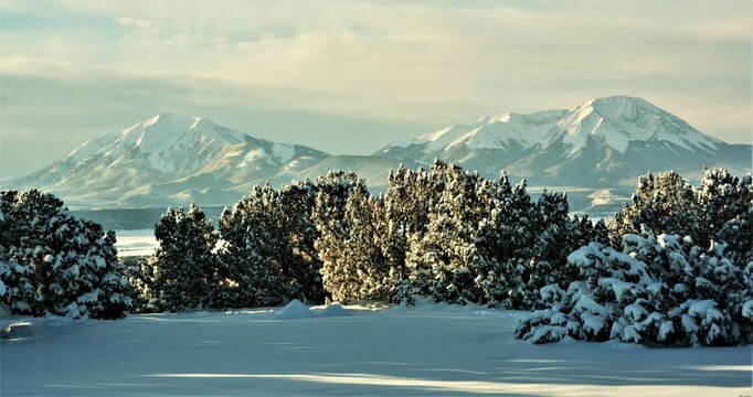 The Spanish Peaks are a pair of prominent mountains located in southwestern Huerfano County, Colorado. The Spanish Peaks were designated a National Natural Landmark in 1976.