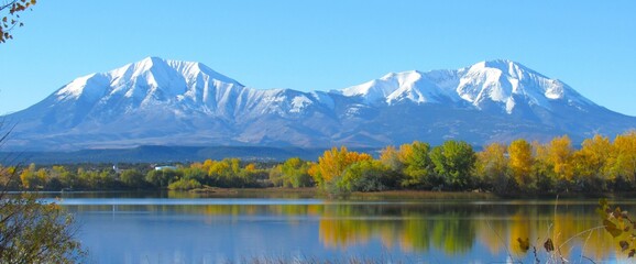The Spanish Peaks are a pair of prominent mountains located in southwestern Huerfano County, Colorado. The Spanish Peaks were designated a National Natural Landmark in 1976.