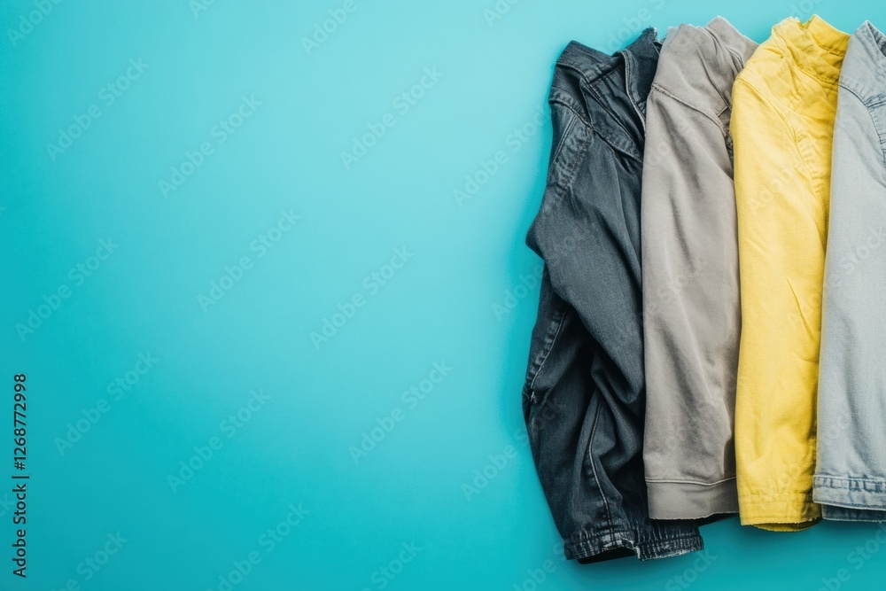 Poster comparison of dirty and freshly laundered clothes showcasing the difference in appearance and cleanl