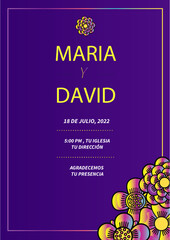 Beautiful wedding invitation cards