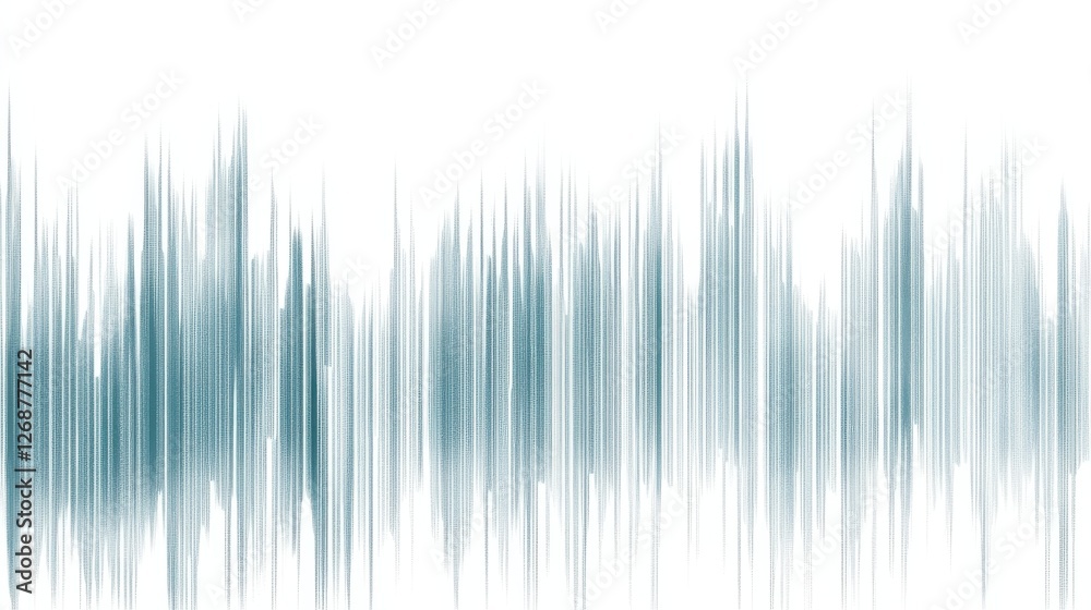 Poster Pencil strokes creating a smooth texture with dashed lines in a muted palette over a light background