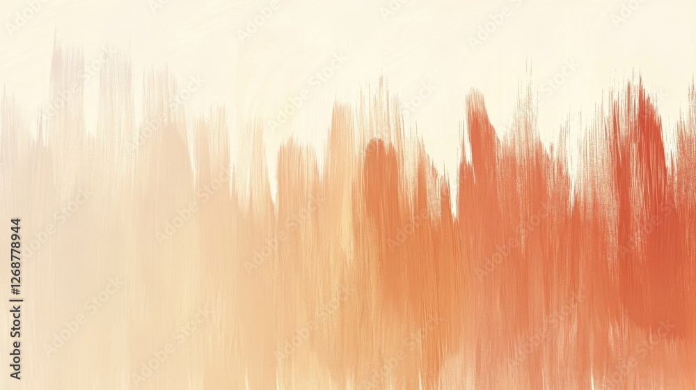 Poster Muted gradient pencil strokes create a soothing background in warm tones and subtle texture for artistic projects