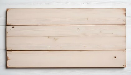 wooden sign on white background