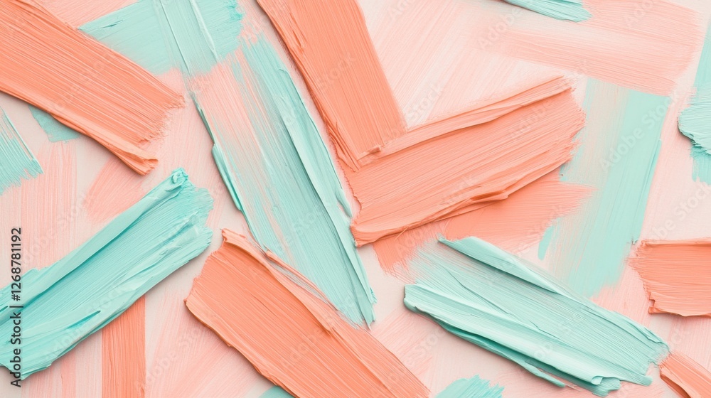 Leinwandbilder abstract composition of pastel pencil strokes creating a dynamic interplay of colors and textures