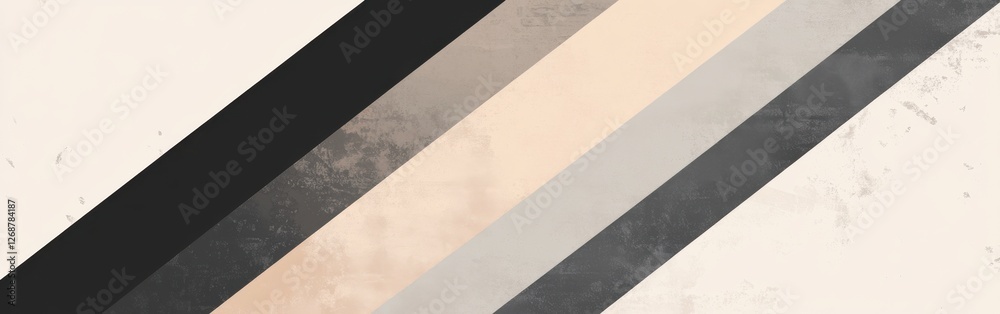 Poster diagonal striped gradient in sleek tones adding depth to a minimalist design