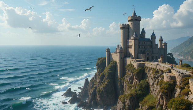 Ancient Castle Perched on a Breathtaking Cliff