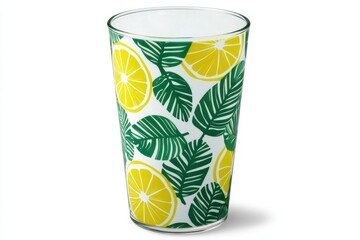 Clear Glass with Lemon and Leaf Pattern