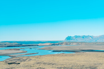アイスランド南部の美しい風景