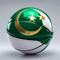 Symbolic Spheres of Algerian Football Dreams: Featuring the iconic crescent moon and stars amidst flowing green and white panels, this ball represents the aspirations and unity of Algerian football.