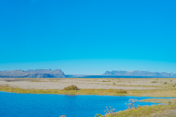 アイスランド南部の美しい風景