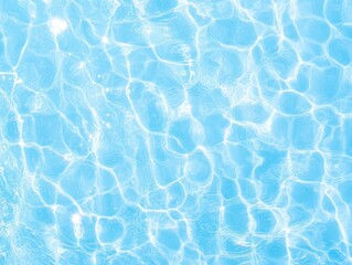 Serene light blue water surface with vibrant sun-dappled reflections. Gentle ripples create pattern