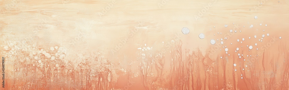 Aufkleber soft pencil strokes create a gradient in muted peach and white, evoking a serene atmosphere perfect 