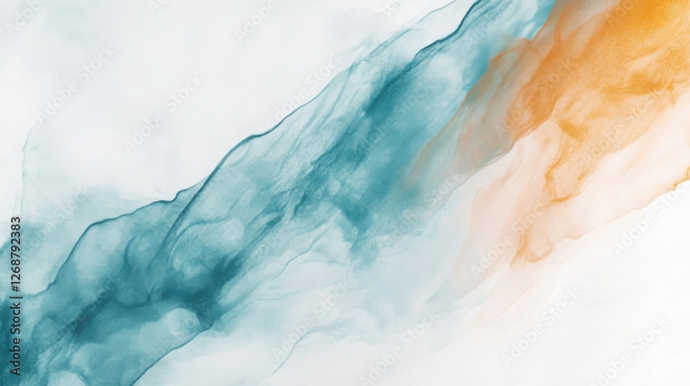 Poster Soft white canvas featuring delicate pencil strokes creating a minimalist abstract design in a quiet artistic space