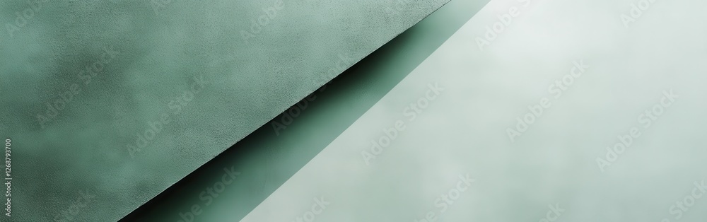 Aufkleber minimalist design featuring monochrome green tones and soft texture, emphasizing simplicity and eleg