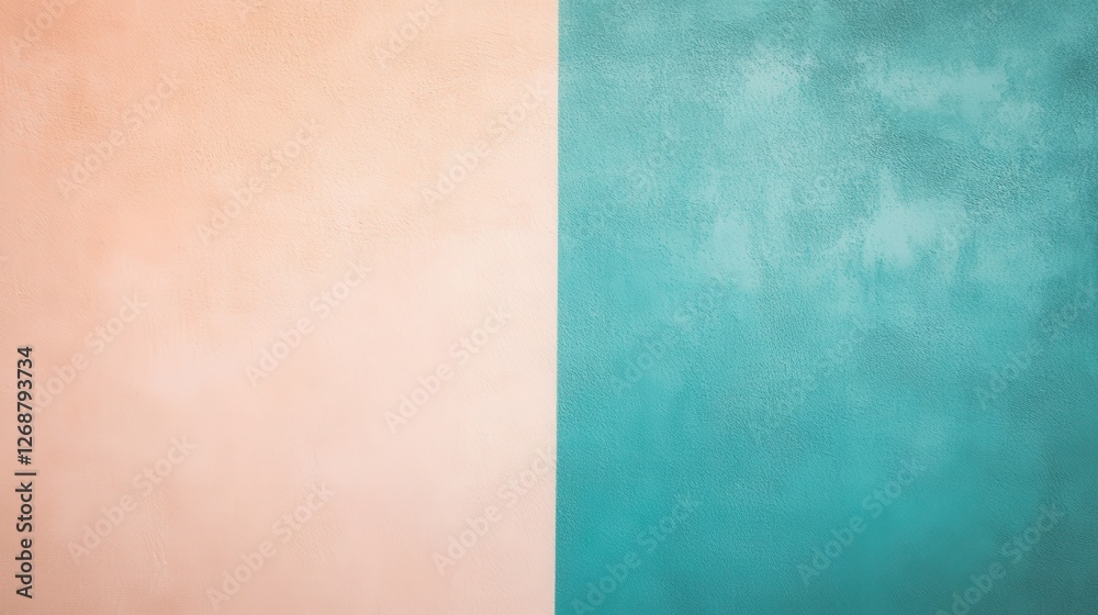 Poster Gradient background transitioning from soft peach to deep teal for creative projects