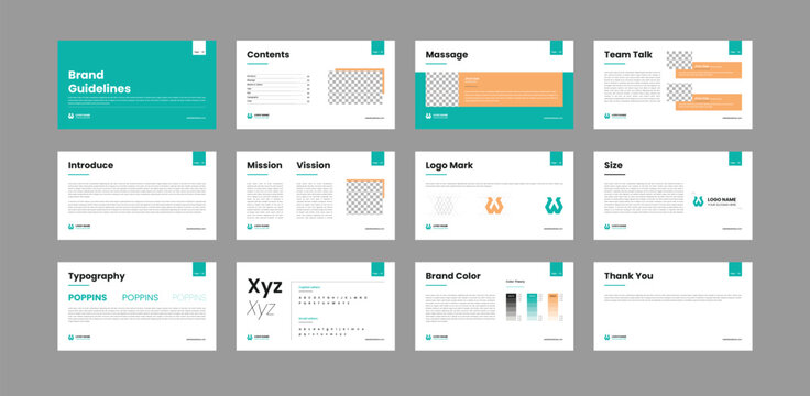 Brand guideline template design