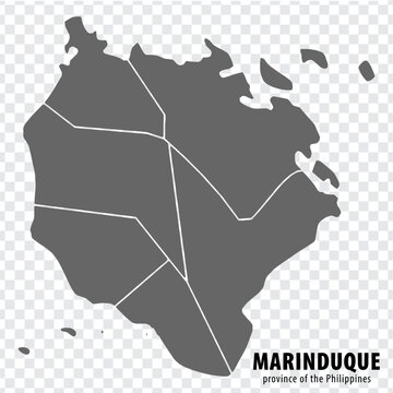 Map Marinduque Province of Philippines districts