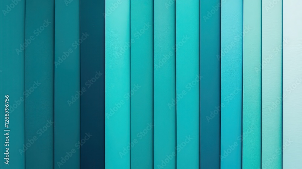 Poster gradient composition in varying shades of teal creating a visually soothing atmosphere in a minimali