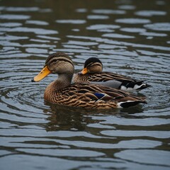 Fototapeta premium duck in the water