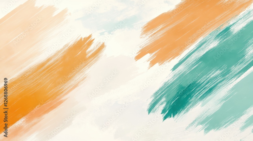Poster Soft pencil strokes create an artistic background with vibrant colors and smooth gradients ideal for various creative projects