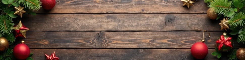 Fototapeta premium Weathered wood planks, rustic Christmas backdrop, xmas, wooden