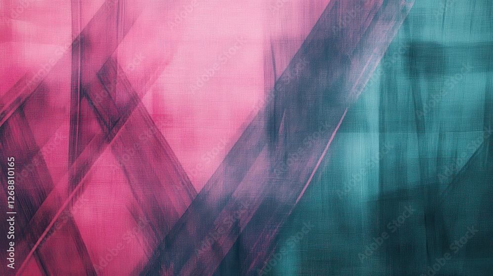 Aufkleber Elegant gradient of muted teal with intricate pencil stroke patterns creating a serene visual experience